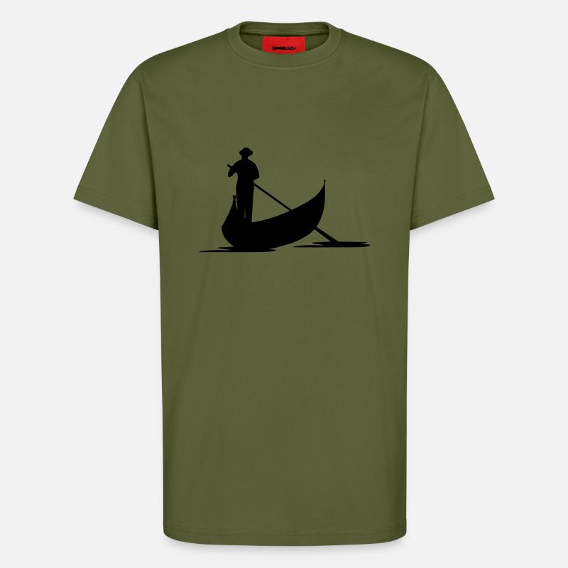 Freizeit - Gondel Venedig - T-Shirt - made by SPREAD - MOSS GREEN
