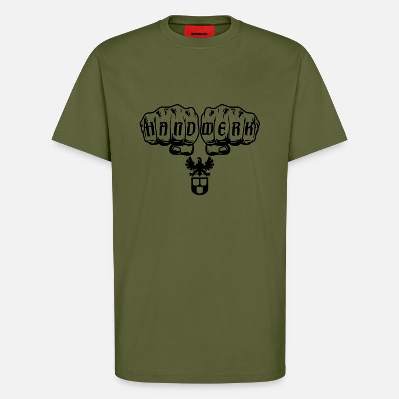 Maler Zunft Faust - T-Shirt - made by SPREAD - MOSS GREEN