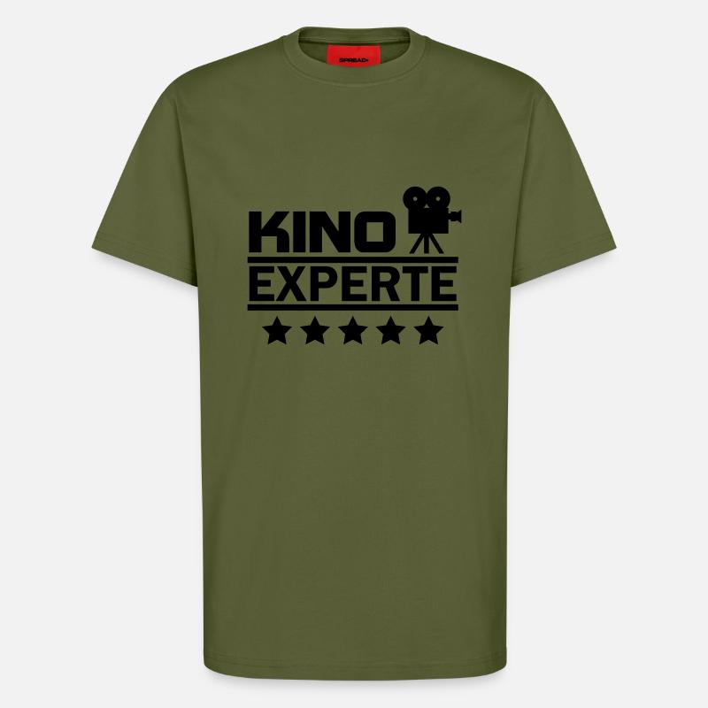 kino experte - T-Shirt - made by SPREAD - MOSS GREEN