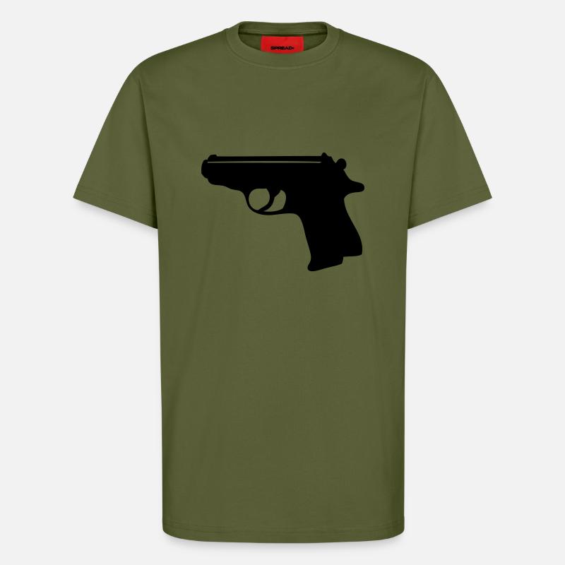 007 (einfarbig) - T-Shirt - made by SPREAD - MOSS GREEN