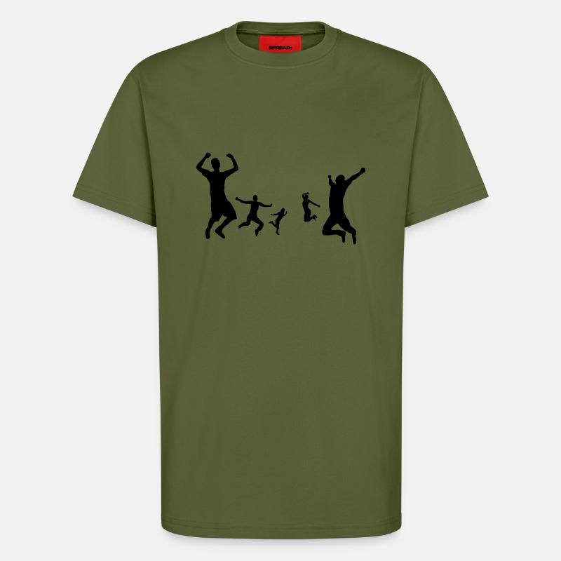 Menschen Jubel - T-Shirt - made by SPREAD - MOSS GREEN
