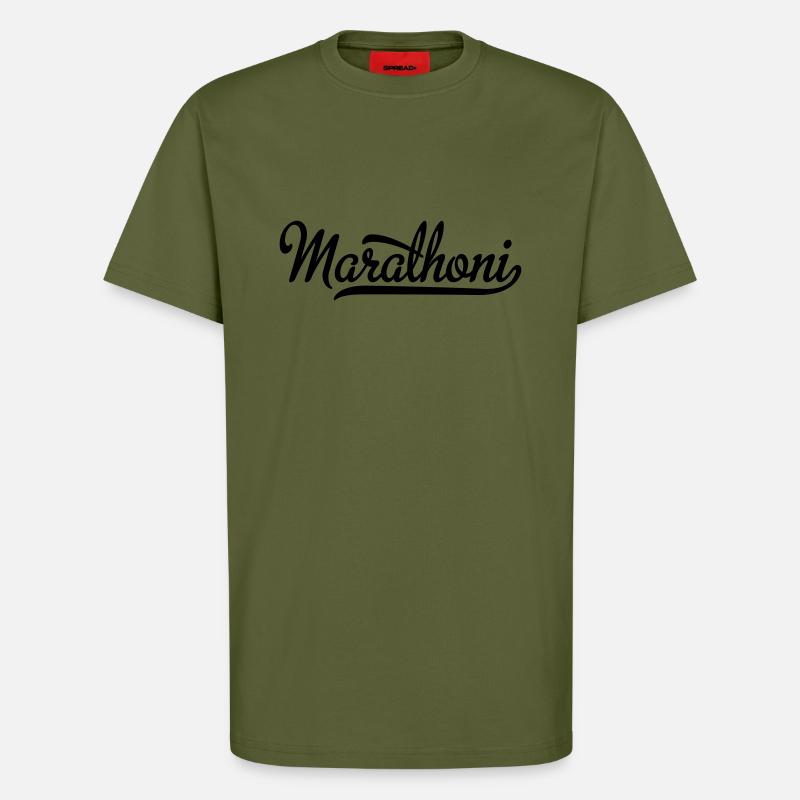 Marathoni - T-Shirt - made by SPREAD - MOSS GREEN