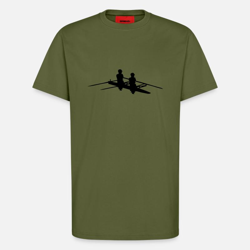 2 Ruder - T-Shirt - made by SPREAD - MOSS GREEN
