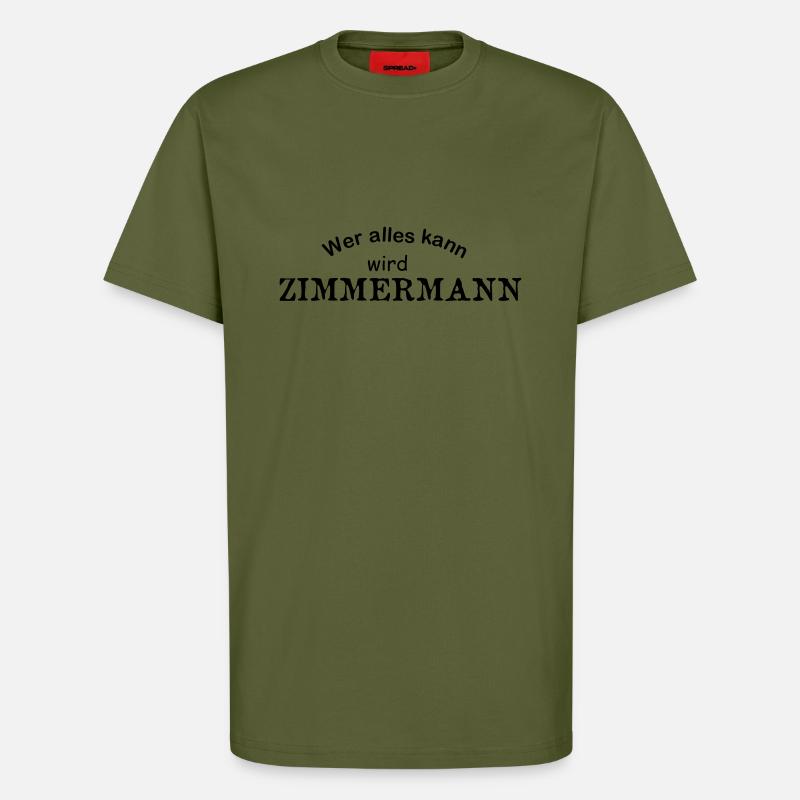 Zimmermann - T-Shirt - made by SPREAD - MOSS GREEN
