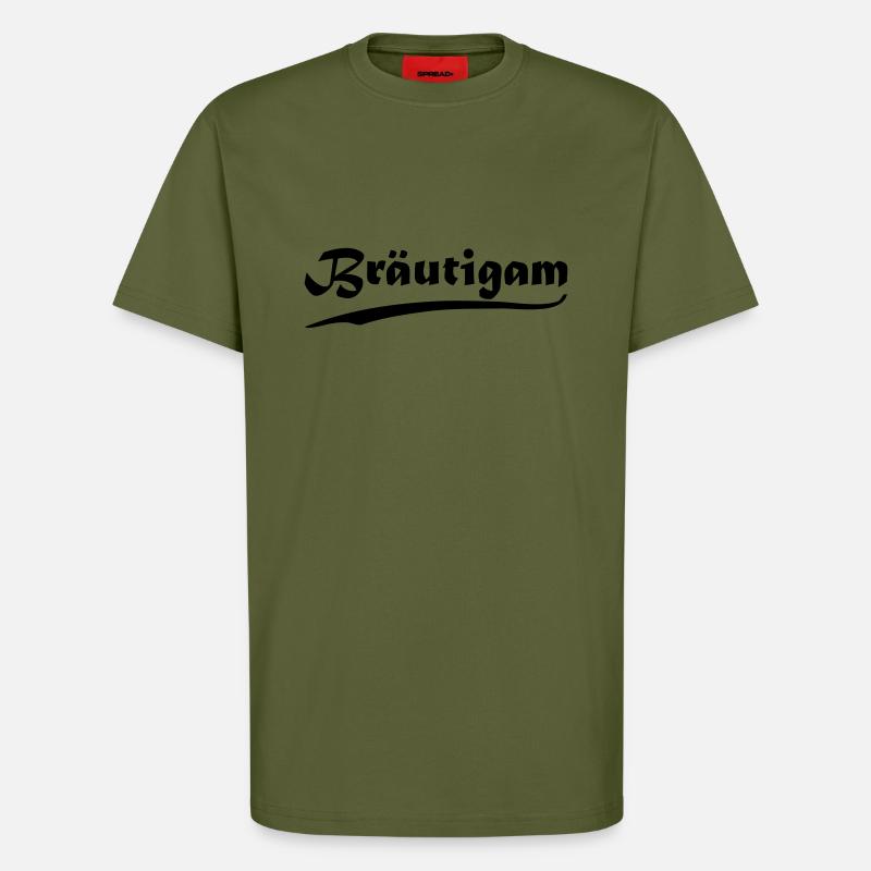 Bräutigam - T-Shirt - made by SPREAD - MOSS GREEN