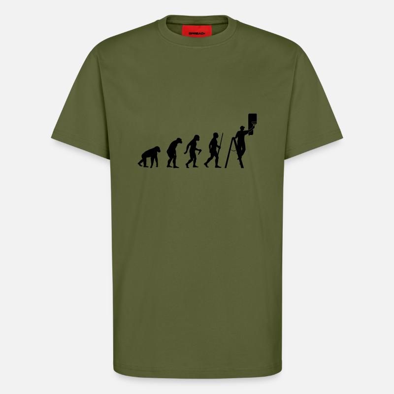 Maler Evolution - T-Shirt - made by SPREAD - MOSS GREEN