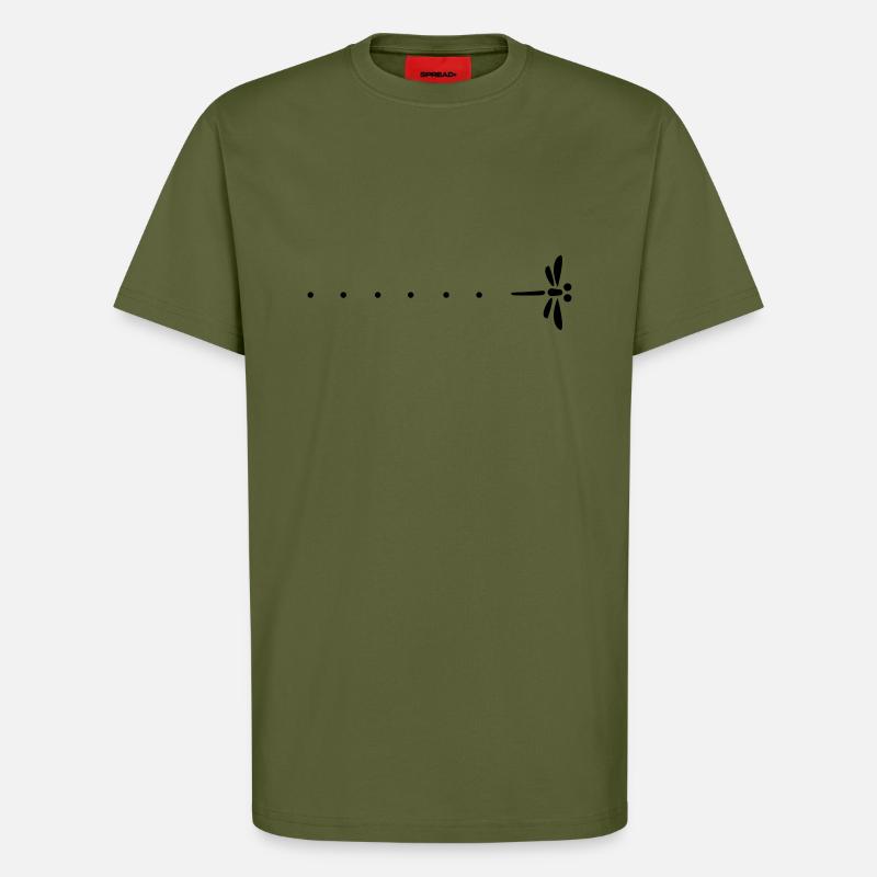 Passage libllule und Erstaunen - T-Shirt - made by SPREAD - MOSS GREEN