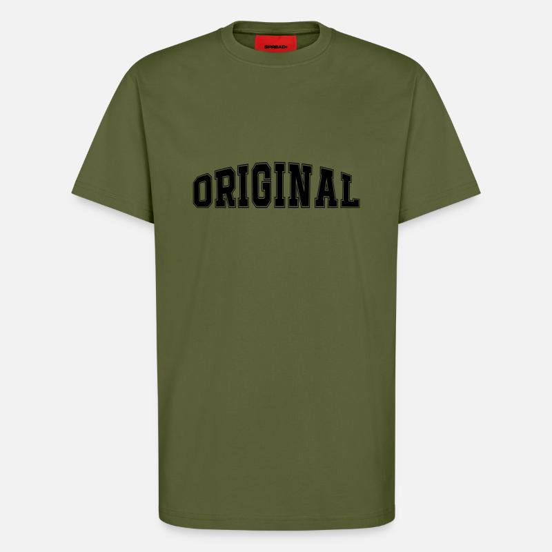 Langue source - T-shirt bio décontracté fabriqué en UE - MOSS GREEN