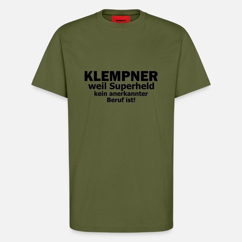 Klempner - T-Shirt - made by SPREAD - MOSS GREEN