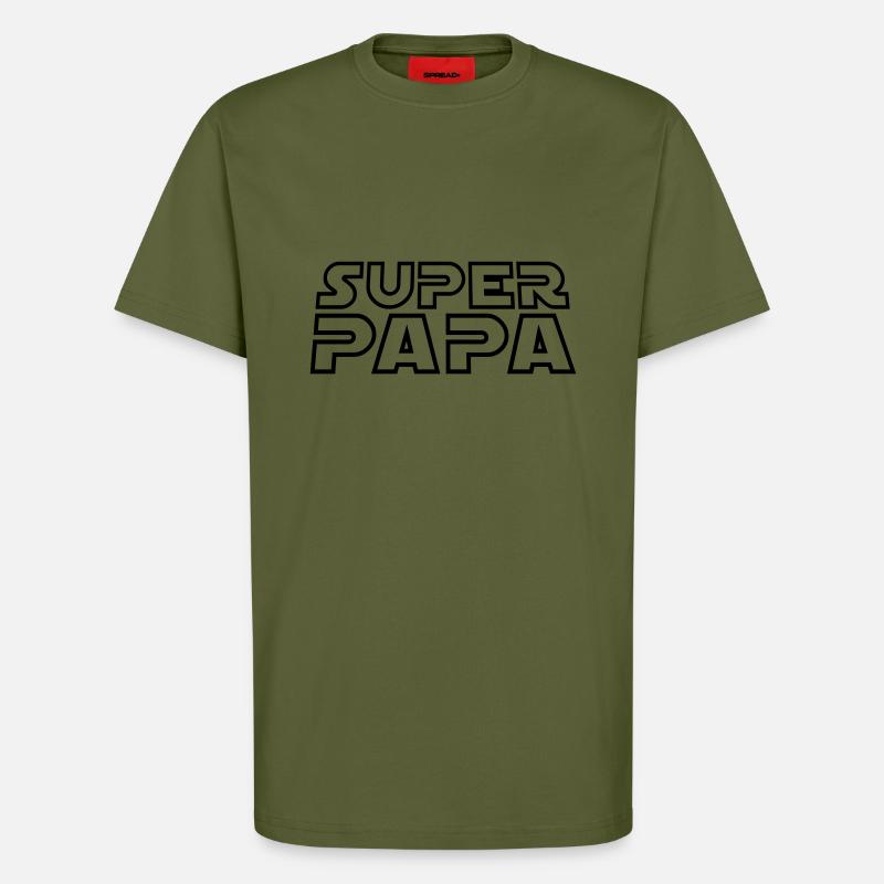 SUPER DAD SWO Design - T-Shirt - made by SPREAD - MOSS GREEN