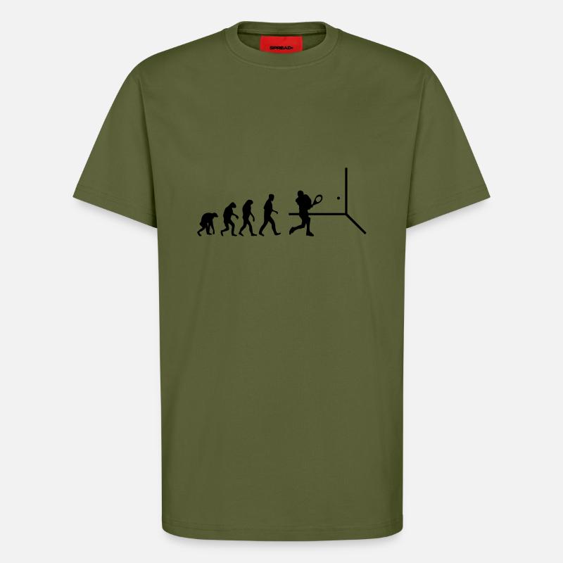 squash evolution - T-Shirt - made by SPREAD - MOSS GREEN