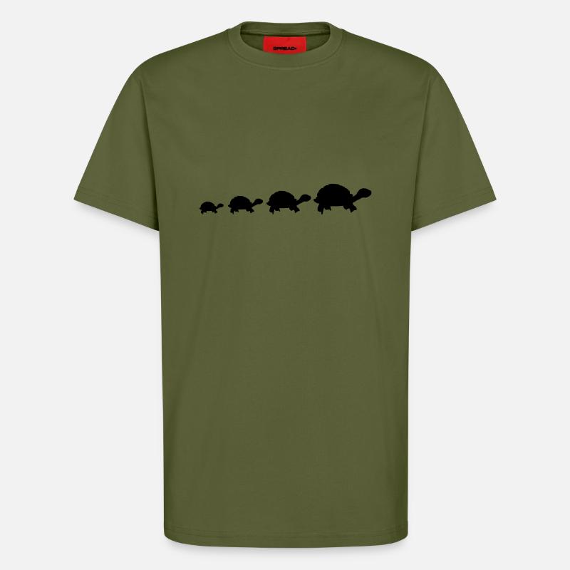 schildkroeten_1 - T-Shirt - made by SPREAD - MOSS GREEN