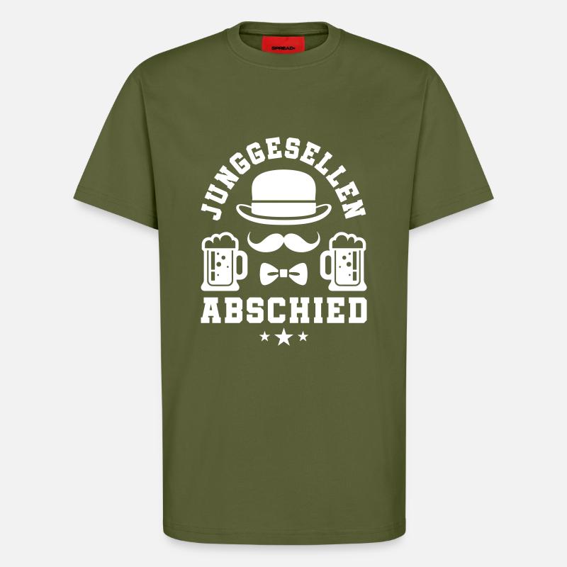 Junggesellenabschied Bier Jga - T-Shirt - made by SPREAD - MOSS GREEN
