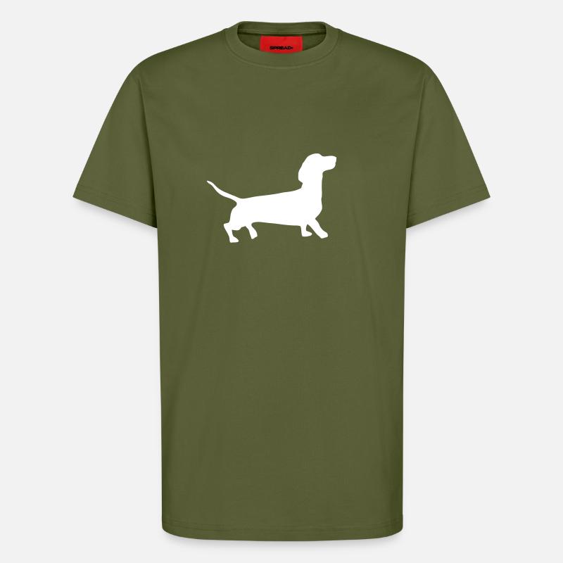 Dackel - T-Shirt - made by SPREAD - MOSS GREEN