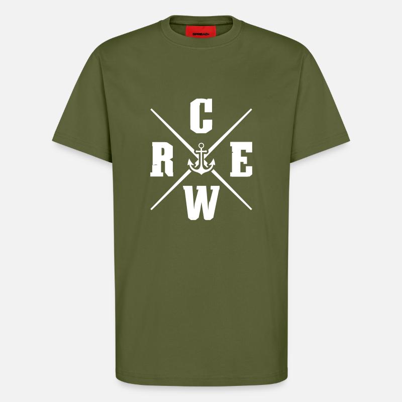 crew anker - T-Shirt - made by SPREAD - MOSS GREEN