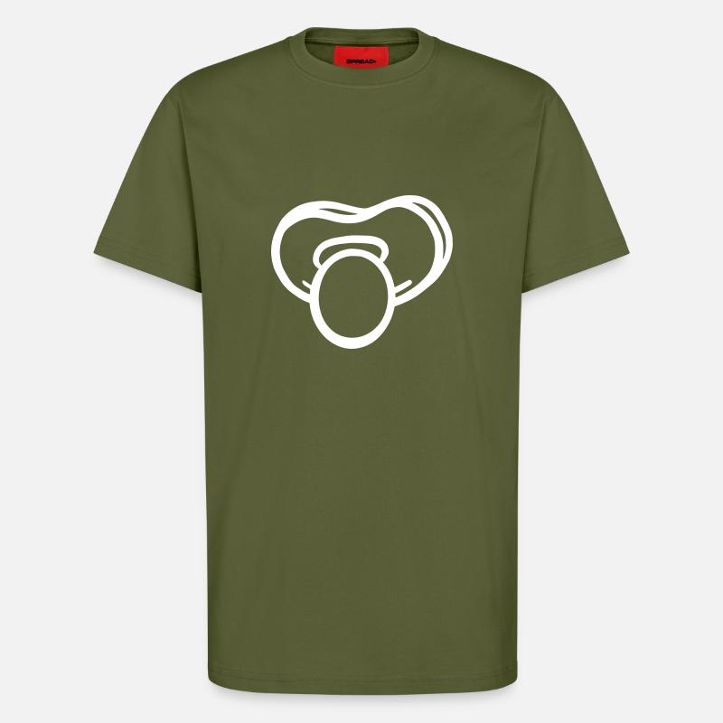 Pacifier Vector - T-Shirt - made by SPREAD - MOSS GREEN