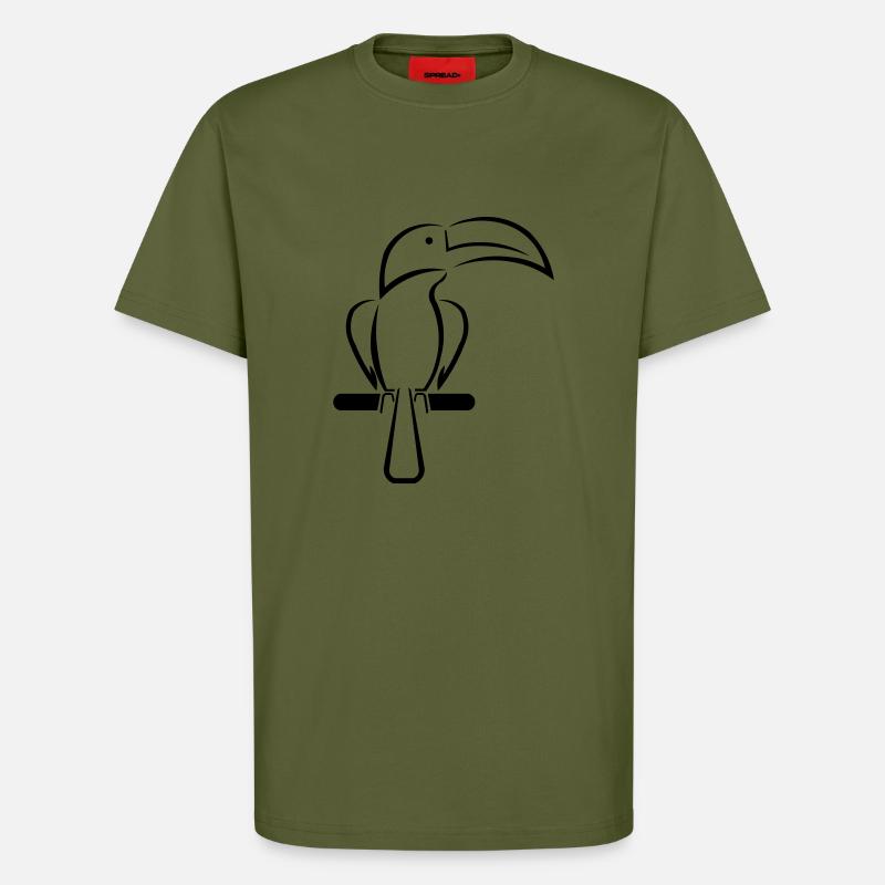 tukan - T-Shirt - made by SPREAD - MOSS GREEN