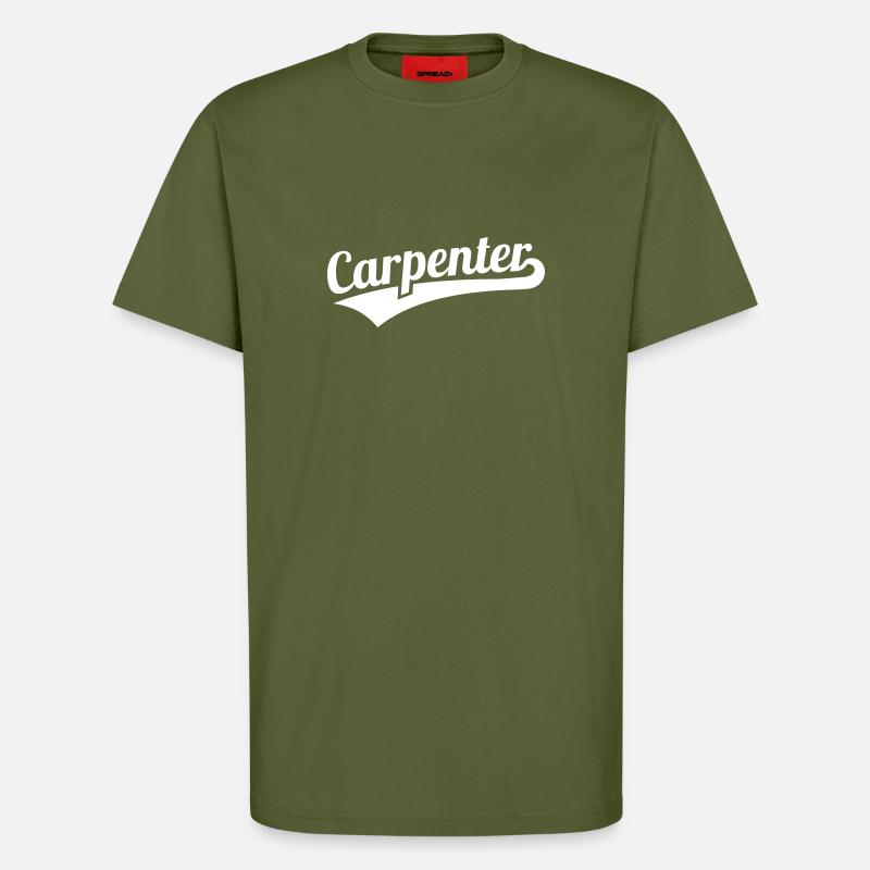Carpenter - T-Shirt - made by SPREAD - MOSS GREEN