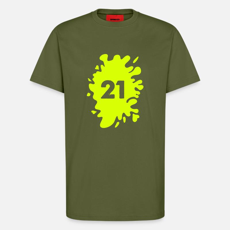 Klecks 21 - T-Shirt - made by SPREAD - MOSS GREEN