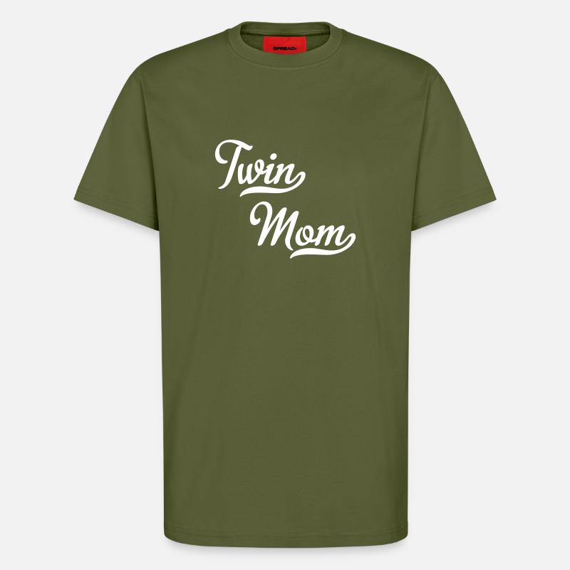 Zwillinge Mutter - T-Shirt - made by SPREAD - MOSS GREEN
