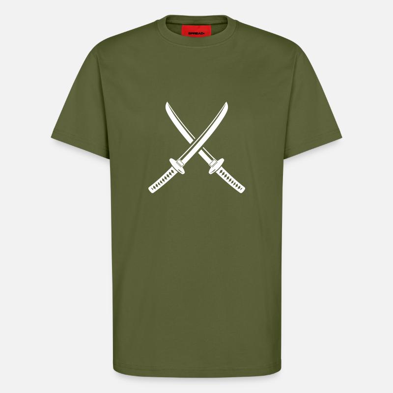 Samurai Sword Symbol - T-Shirt - made by SPREAD - MOSS GREEN