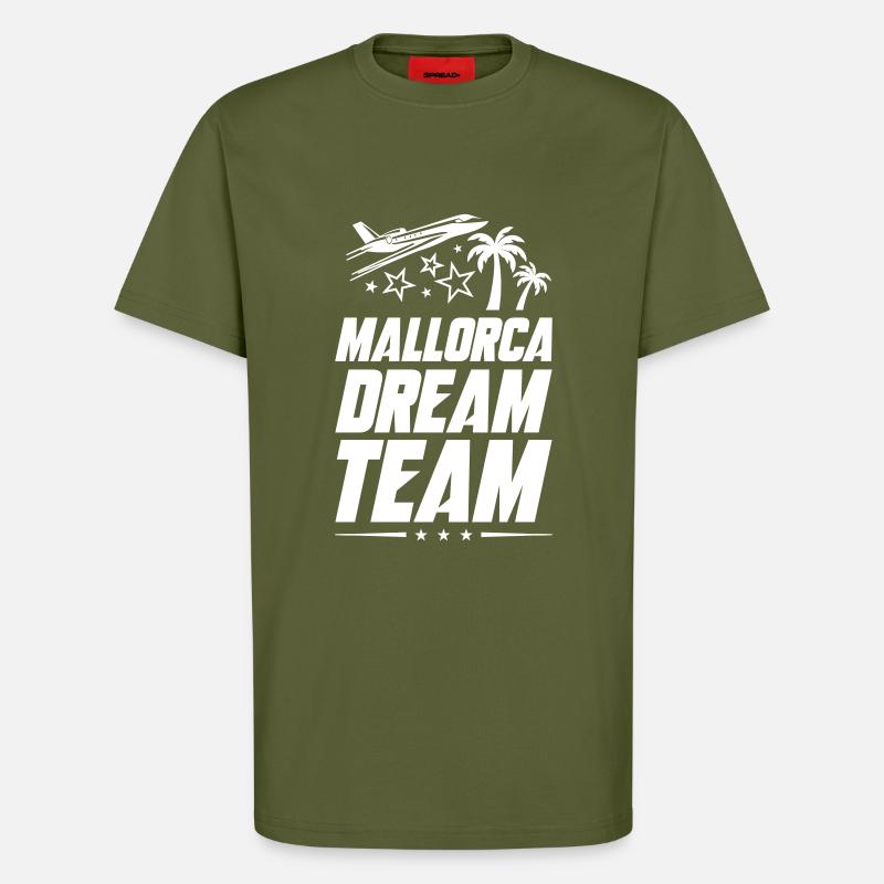 Mallorca Dream Team - T-Shirt - made by SPREAD - MOSS GREEN
