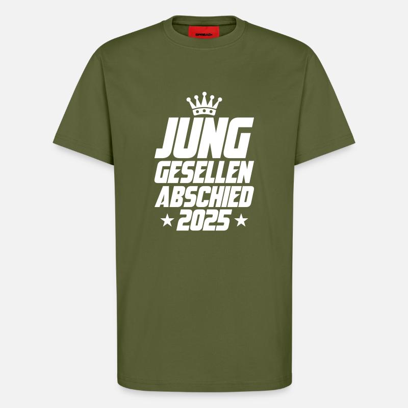 Junggesellenabschied 2025 Jga - T-Shirt - made by SPREAD - MOSS GREEN
