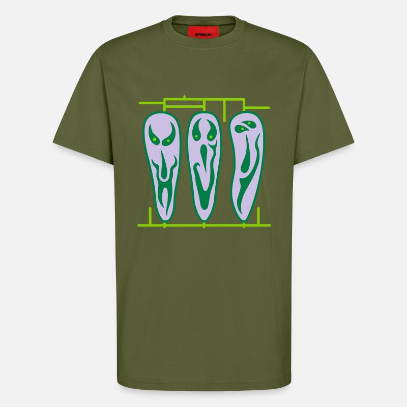 Bonne impression. Illusion de charisme. - T-shirt bio décontracté fabriqué en UE - MOSS GREEN