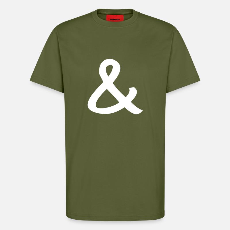Und-Zeichen - T-Shirt - made by SPREAD - MOSS GREEN
