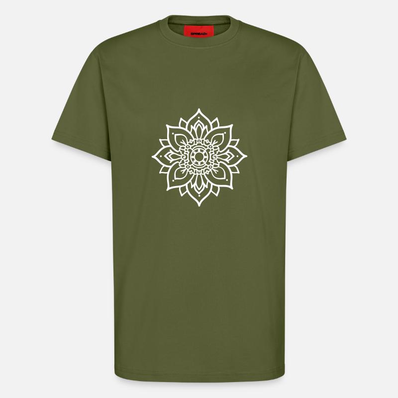 Mandala Symbolism - T-Shirt - made by SPREAD - MOSS GREEN