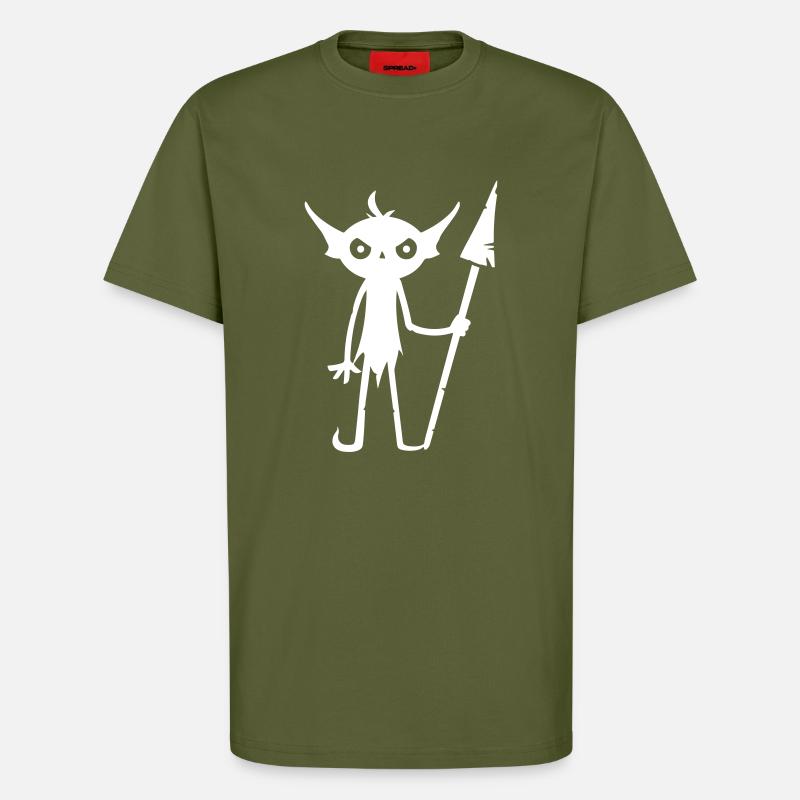 Goblin Ork - T-Shirt - made by SPREAD - MOSS GREEN