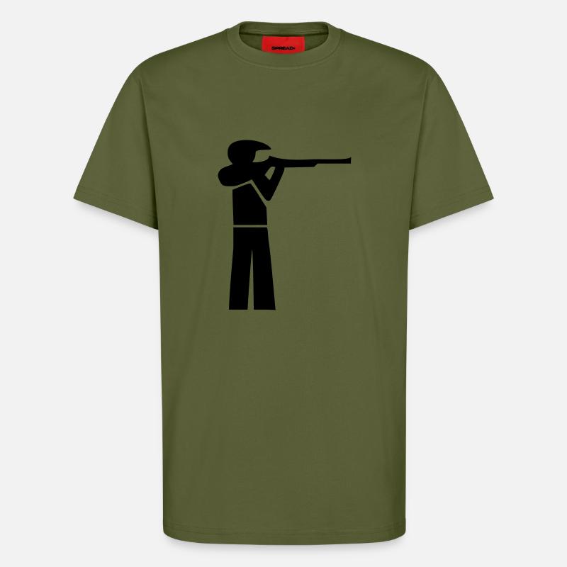 Schütze mit Cappy - T-Shirt - made by SPREAD - MOSS GREEN