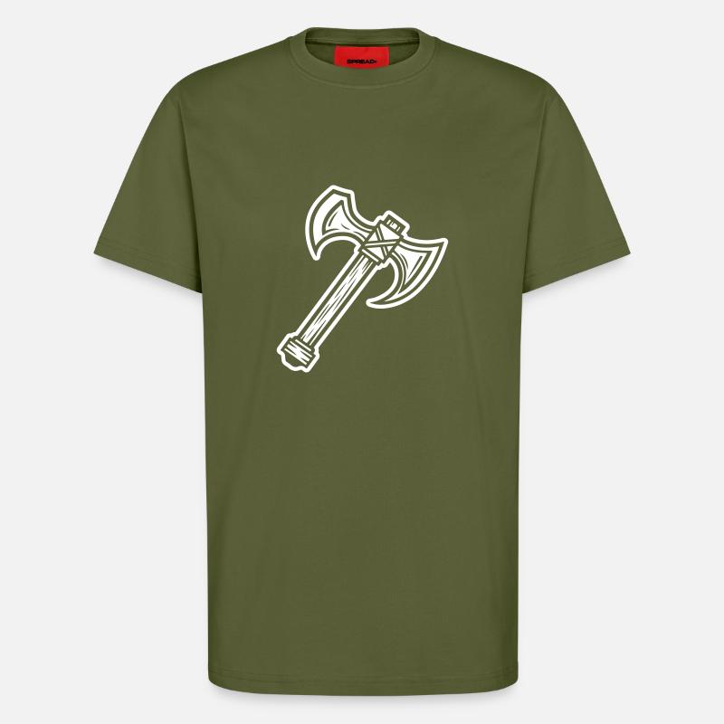 Axe Element - T-Shirt - made by SPREAD - MOSS GREEN