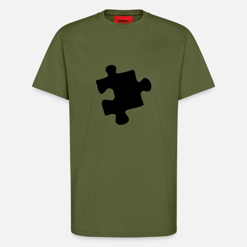 puzzle - T-Shirt - made by SPREAD - MOSS GREEN