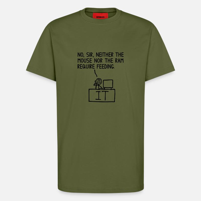Maus und RAM - T-Shirt - made by SPREAD - MOSS GREEN