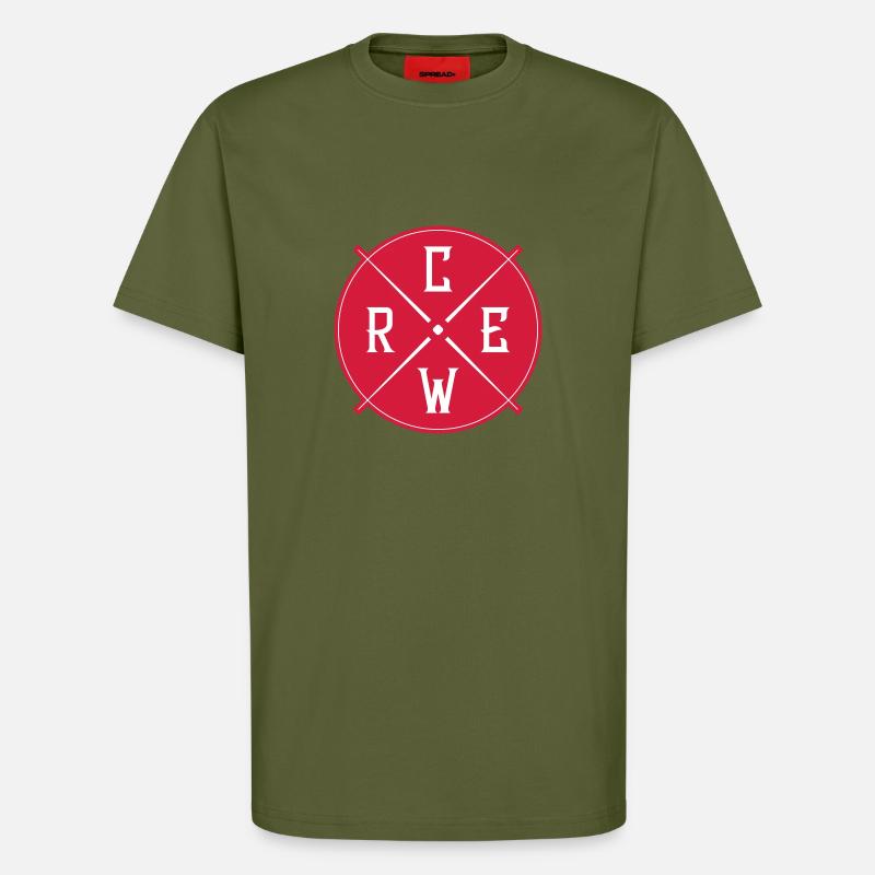 Crew Circle - T-Shirt - made by SPREAD - MOSS GREEN