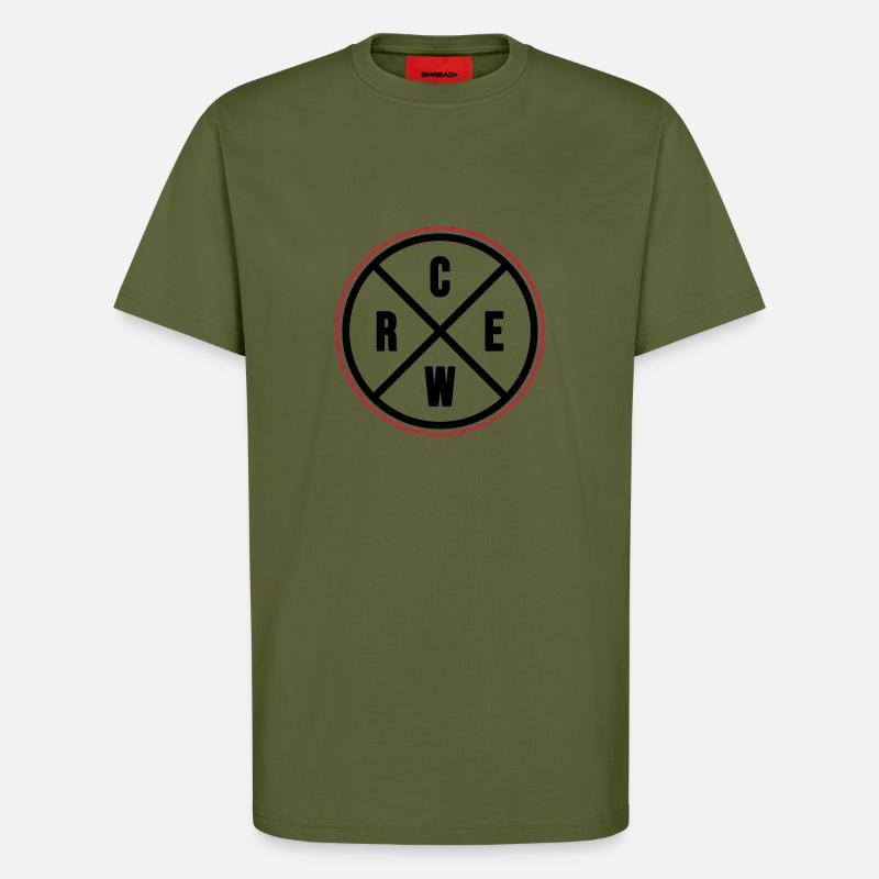 Crew Circle - T-Shirt - made by SPREAD - MOSS GREEN
