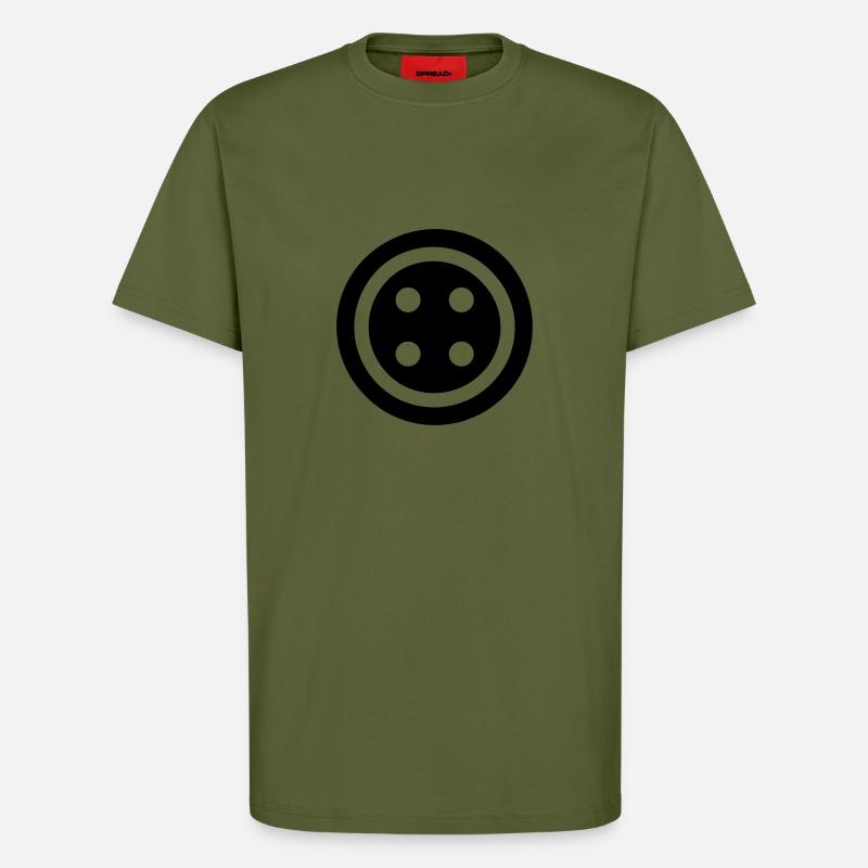Knopf - T-Shirt - made by SPREAD - MOSS GREEN