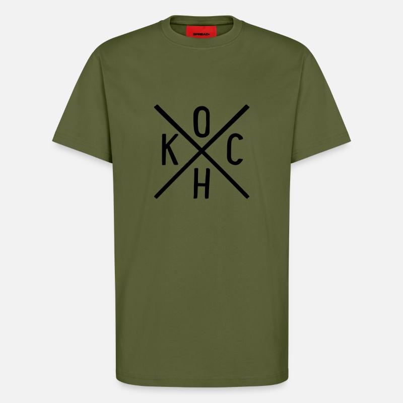 Koch - T-Shirt - made by SPREAD - MOSS GREEN