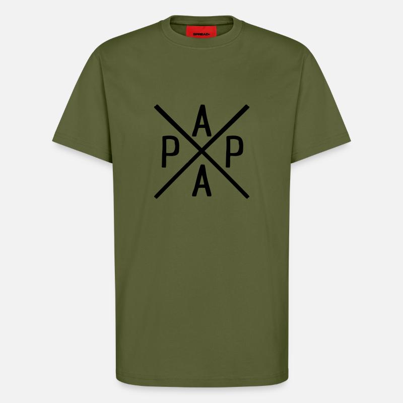 Papa - T-Shirt - made by SPREAD - MOSS GREEN