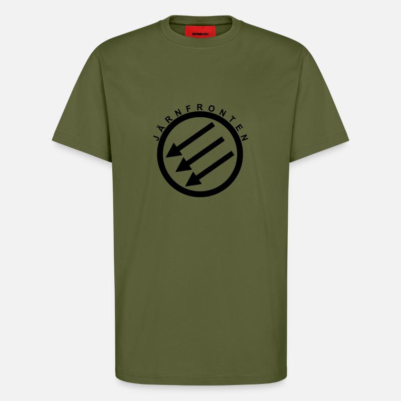 Järnfronten / Eiserne Front / Iron Front - T-Shirt - made by SPREAD - MOSS GREEN