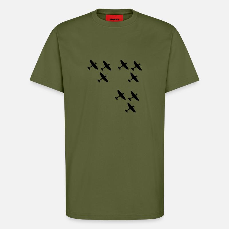 Spitfires - T-Shirt - made by SPREAD - MOSS GREEN