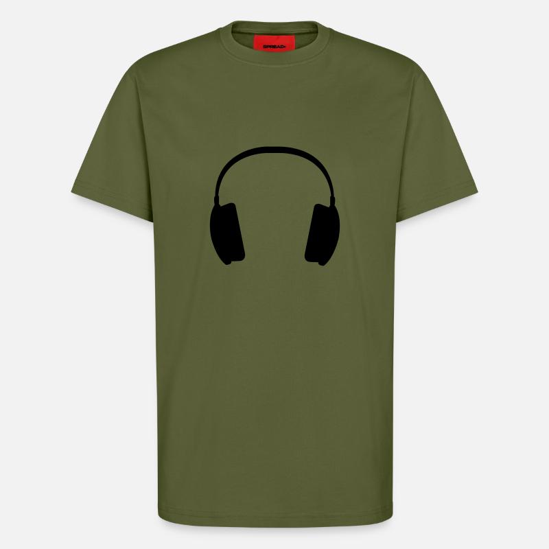 Kopfhörer - T-Shirt - made by SPREAD - MOSS GREEN