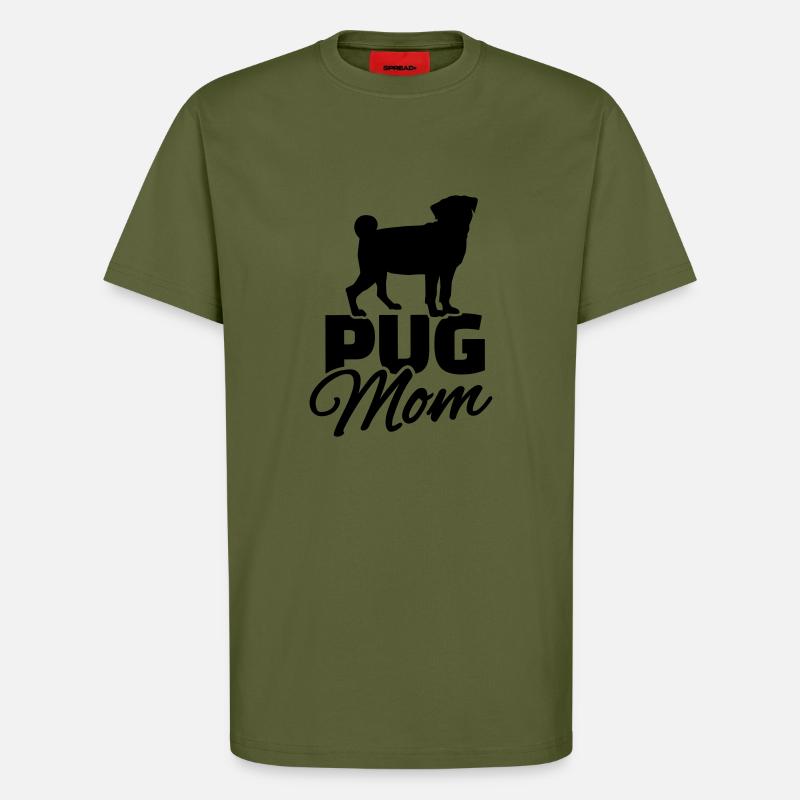 Mops - T-Shirt - made by SPREAD - MOSS GREEN