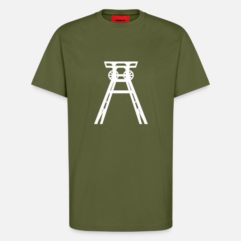 Bergbau - T-Shirt - made by SPREAD - MOSS GREEN