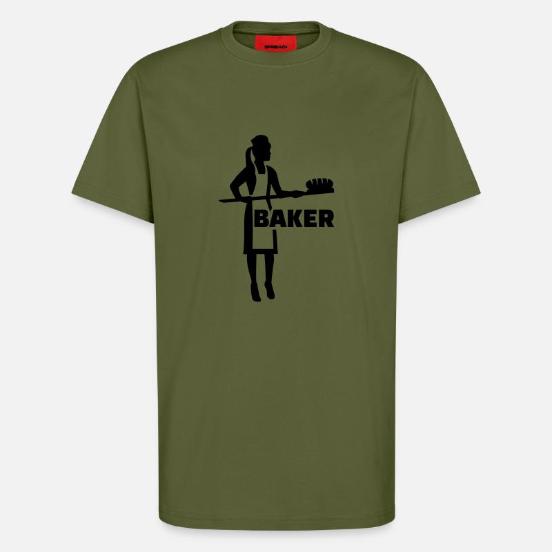 Bäckerin - T-Shirt - made by SPREAD - MOSS GREEN
