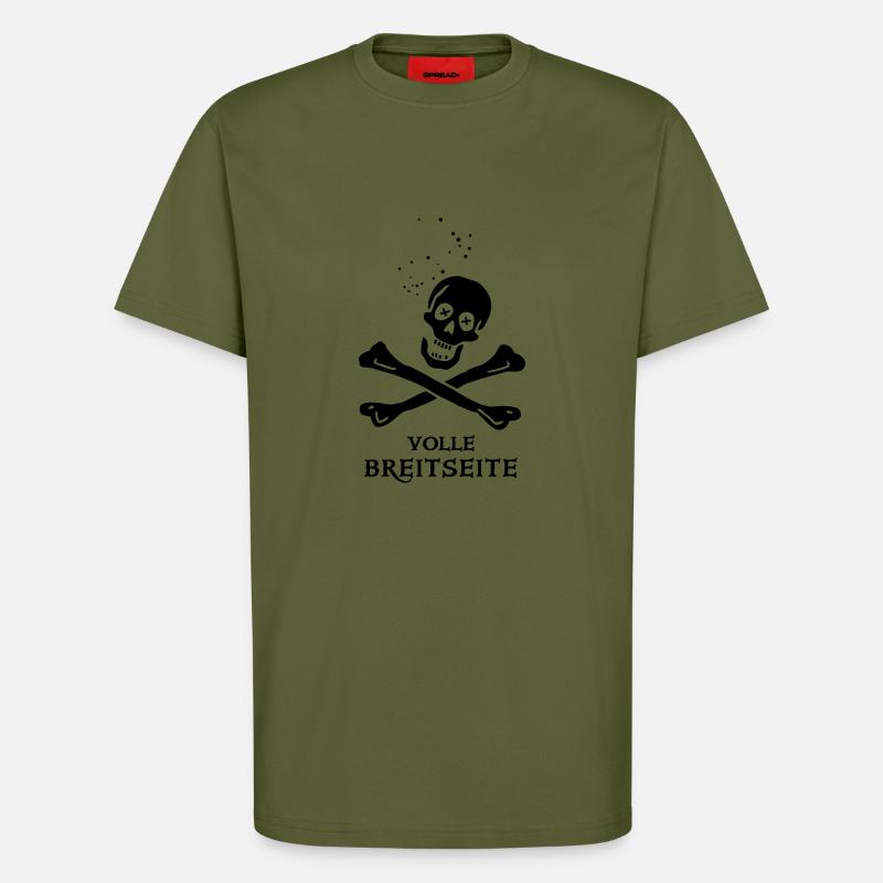 ~ Volle Breitseite ~ - T-Shirt - made by SPREAD - MOSS GREEN
