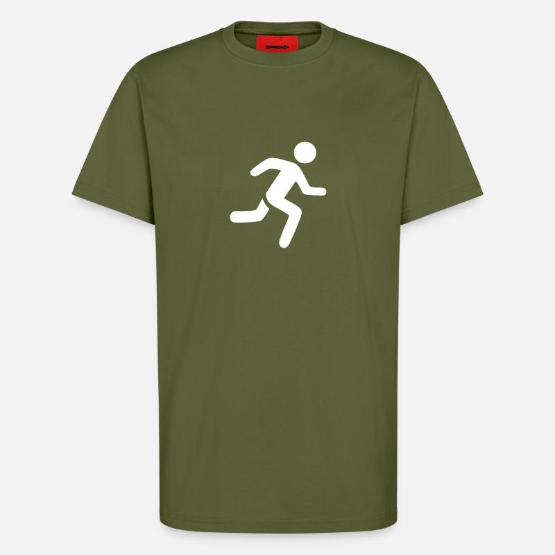 Jogger - T-Shirt - made by SPREAD - MOSS GREEN