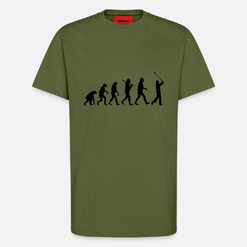 evolution Golf - T-Shirt - made by SPREAD - MOSS GREEN