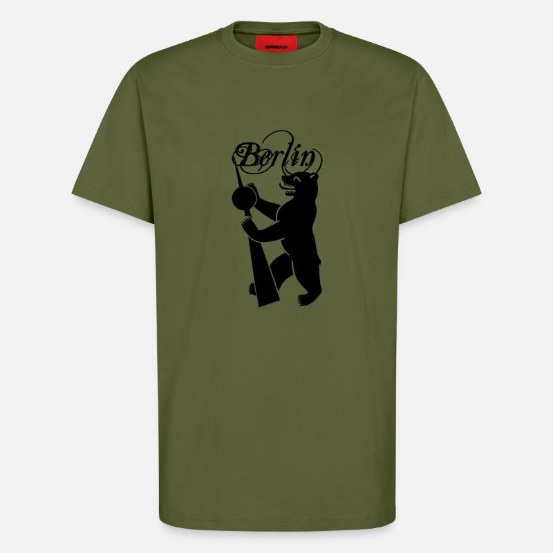 Berliner Bär - T-Shirt - made by SPREAD - MOSS GREEN